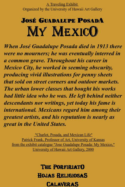 Jose Guadalupe Posada: My Mexico Website Jose Guadalupe Posada: My Mexico Website