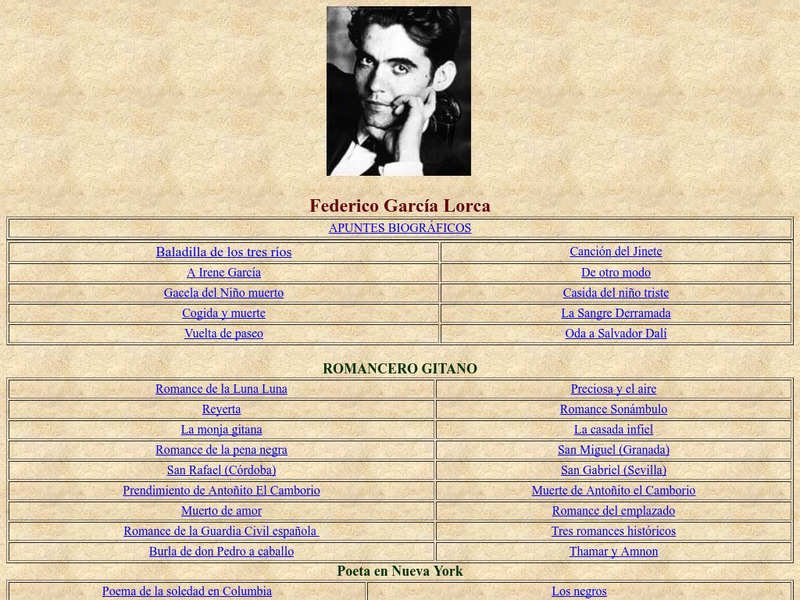 Federico Garcia Lorca Activity Federico Garcia Lorca Activity