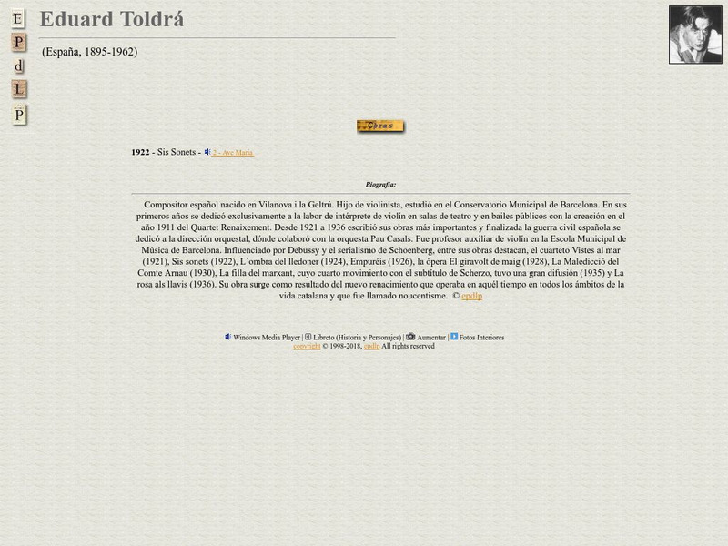 E Pd Lp: Eduard Toldra Handout E Pd Lp: Eduard Toldra Handout