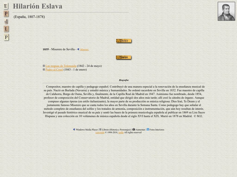 E Pd Lp: Hilarion Eslava Handout E Pd Lp: Hilarion Eslava Handout