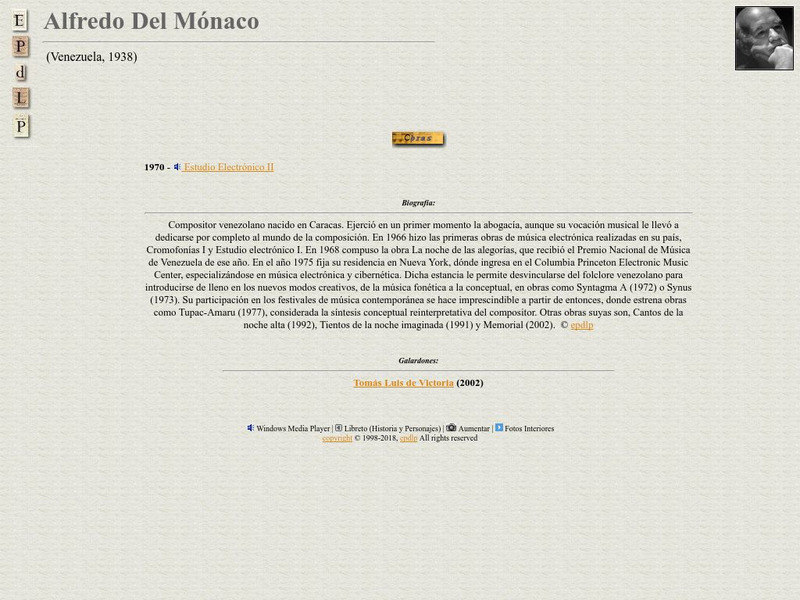 E Pd Lp: Alfredo Del Monaco Handout E Pd Lp: Alfredo Del Monaco Handout
