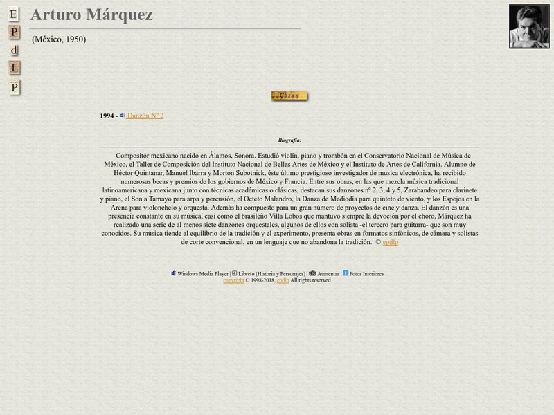 E Pd Lp: Arturo Marquez Handout E Pd Lp: Arturo Marquez Handout
