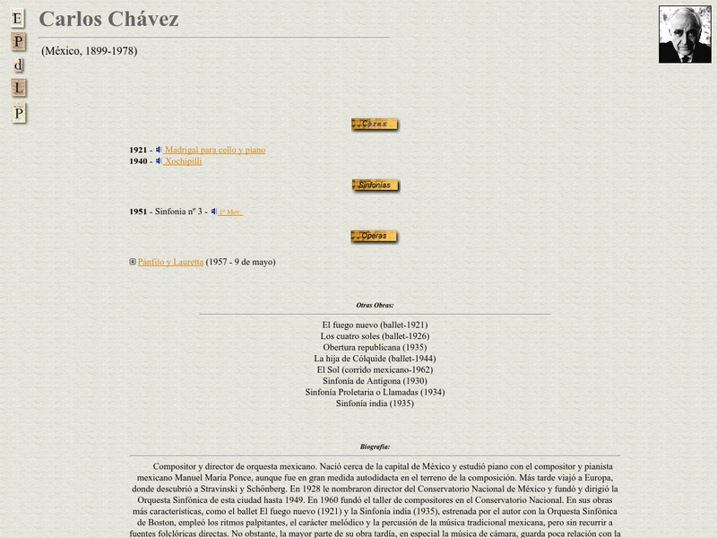 E Pd Lp: Carlos Chavez Handout E Pd Lp: Carlos Chavez Handout