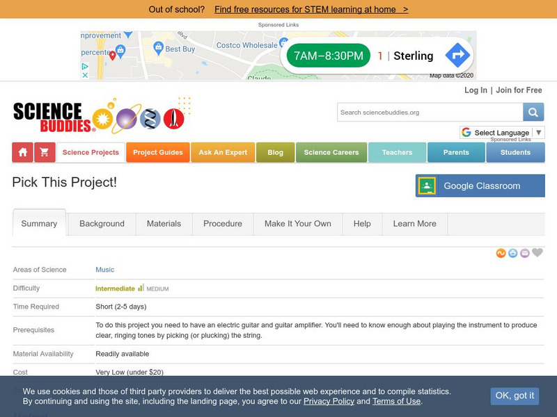 Science Buddies: Pick This Project! Activity Science Buddies: Pick This Project! Activity