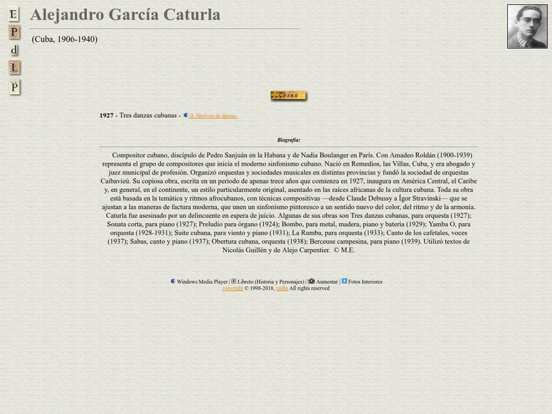 E Pd Lp: Alejandro Garcia Caturla Handout E Pd Lp: Alejandro Garcia Caturla Handout