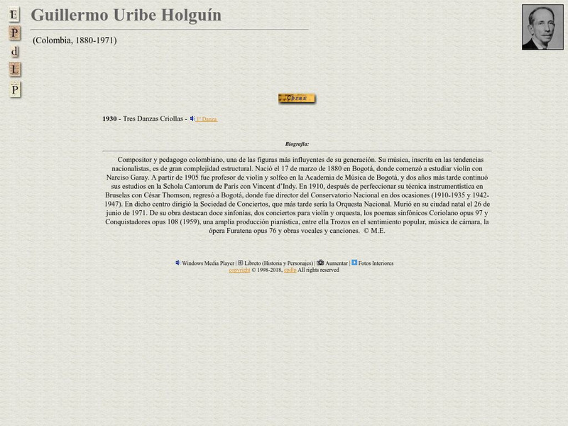 E Pd Lp: Guillermo Uribe Holguin Handout E Pd Lp: Guillermo Uribe Holguin Handout