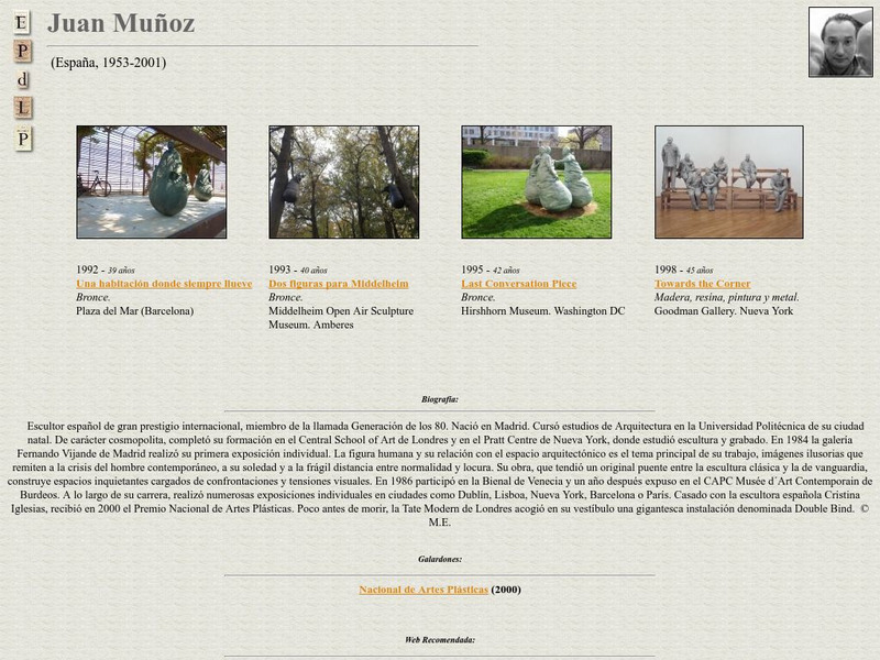 E Pd Lp: Juan Munoz Handout