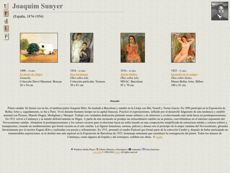 E Pd Lp: Joaquim Sunyer Handout