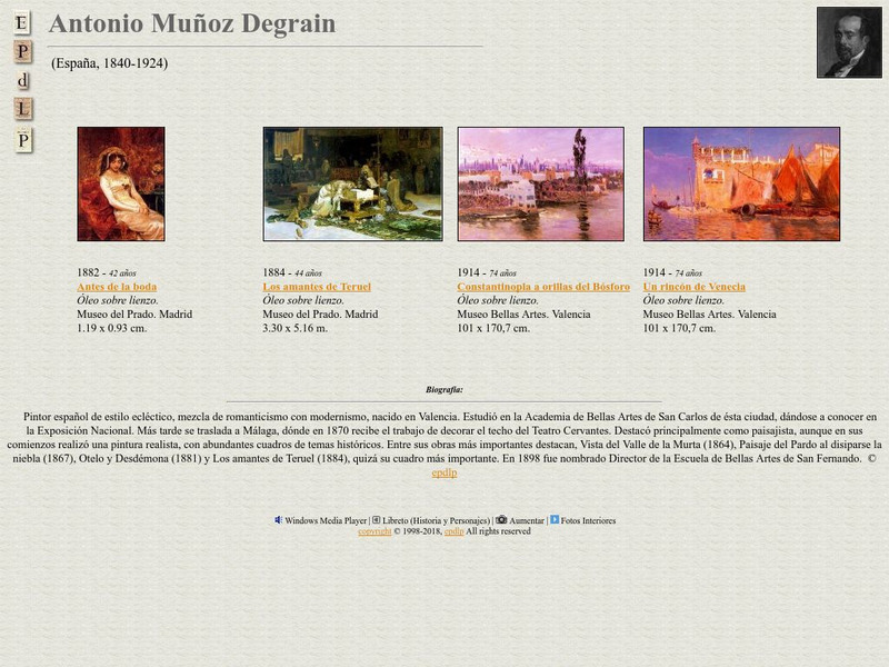 E Pd Lp: Antonio Munoz Degrain Handout