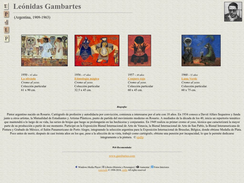 E Pd Lp: Leonidas Gambartes Handout E Pd Lp: Leonidas Gambartes Handout