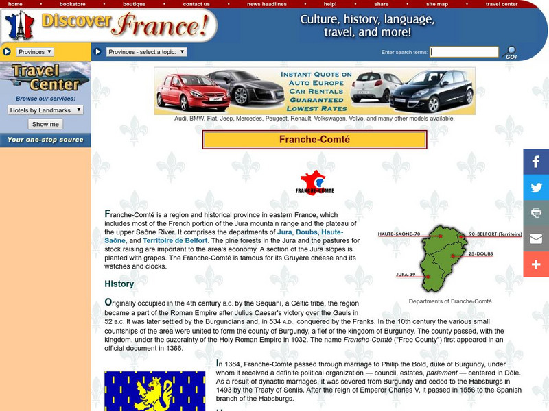 Discover France: Franche Comte Website Discover France: Franche Comte Website