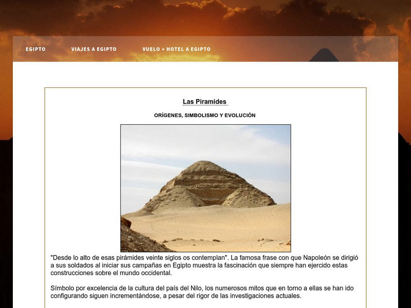 Egipto.com: Origenes De Las Pirimides Handout Egipto.com: Origenes De Las Pirimides Handout