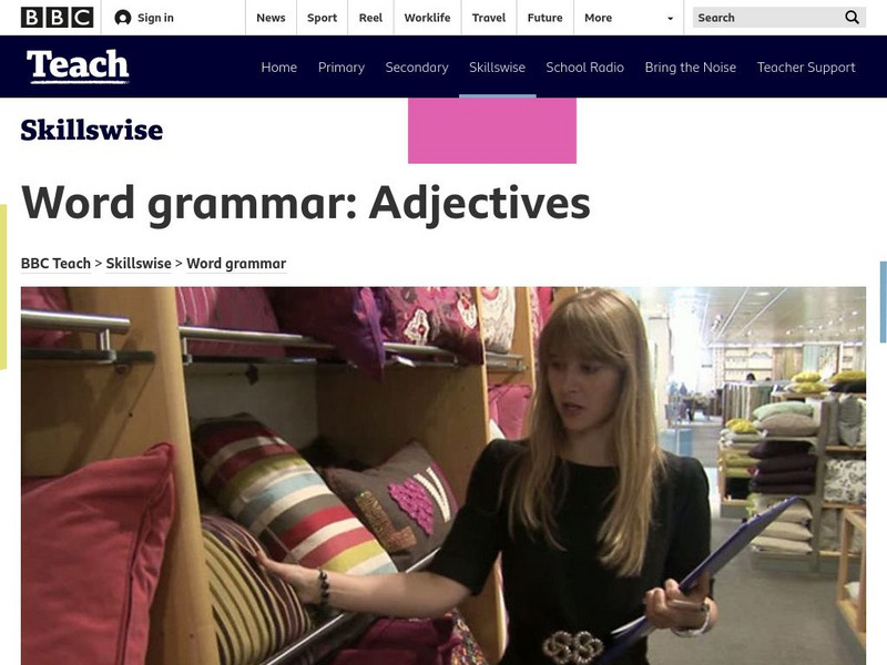Bbc Skillswise: Adjectives Unit Plan Bbc Skillswise: Adjectives Unit Plan