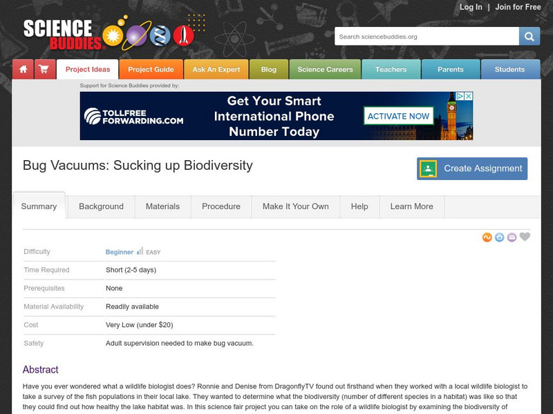 Science Buddies: Bug Vacuums: Sucking Up Biodiversity Website Science Buddies: Bug Vacuums: Sucking Up Biodiversity Website
