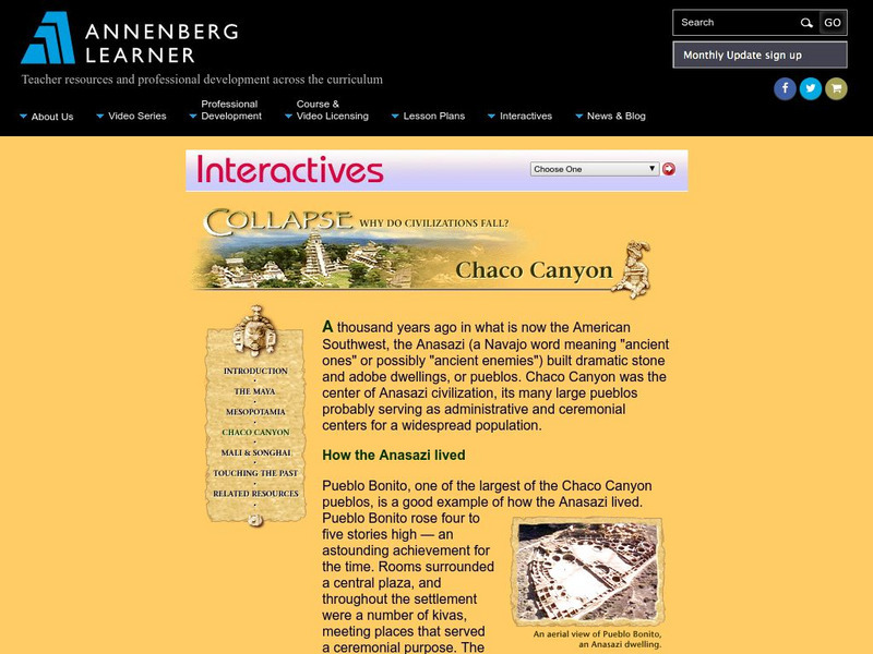 Annenberg Learner: Collapse: Chaco Canyon Website Annenberg Learner: Collapse: Chaco Canyon Website