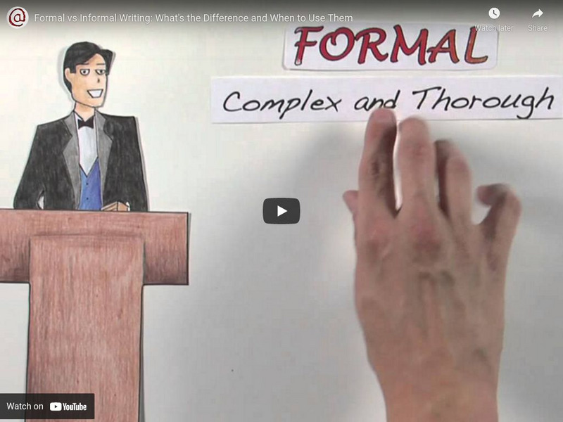 Ezine: Formal vs Informal Writing: What's the Difference and When to Use Them Instructional Video Ezine: Formal vs Informal Writing: What's the Difference and When to Use Them Instructional Video