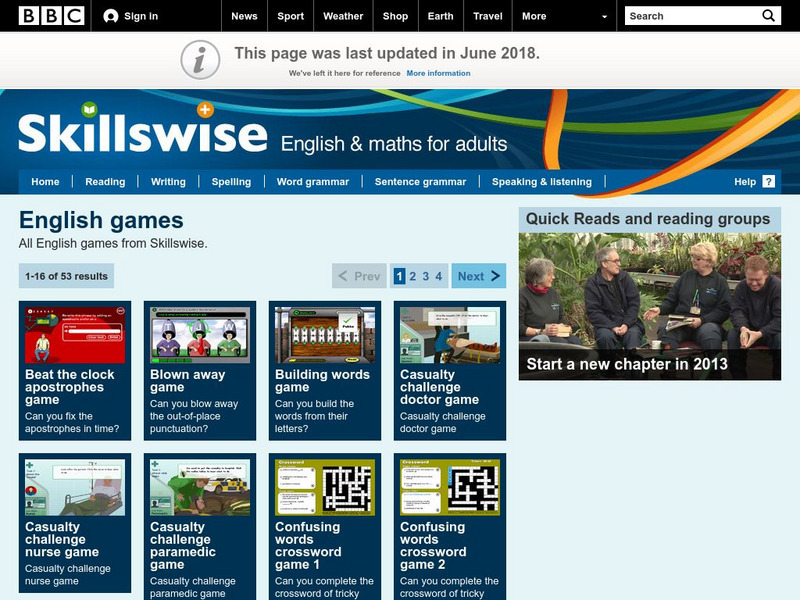 Bbc: Skillwise: English: Sentence Variety Grammar Games Interactive Bbc: Skillwise: English: Sentence Variety Grammar Games Interactive