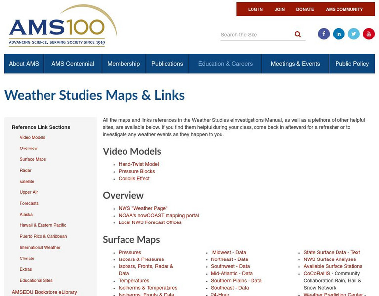 American Meteorological Society: Data Streme Atmosphere Handout American Meteorological Society: Data Streme Atmosphere Handout