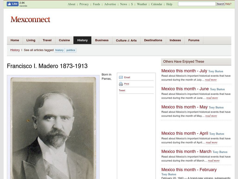 Mexconnect: Francisco I. Madero Handout Mexconnect: Francisco I. Madero Handout