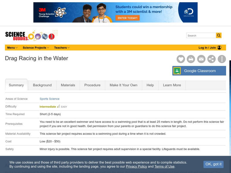 Science Buddies: Drag Racing in the Water Activity Science Buddies: Drag Racing in the Water Activity