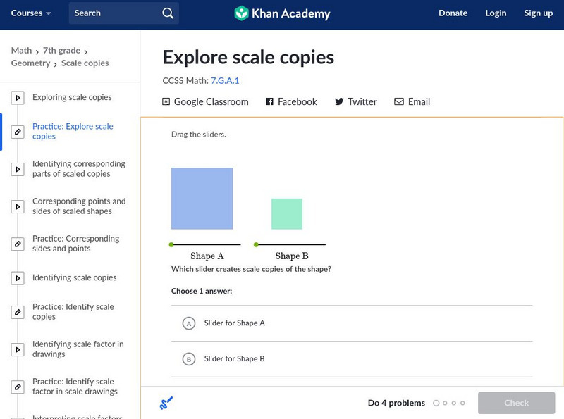 Khan Academy: Explore Scale Copies Instructional Video Khan Academy: Explore Scale Copies Instructional Video