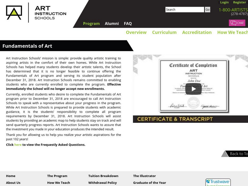 Art Instruction Schools: Fundamentals of Art Website Art Instruction Schools: Fundamentals of Art Website