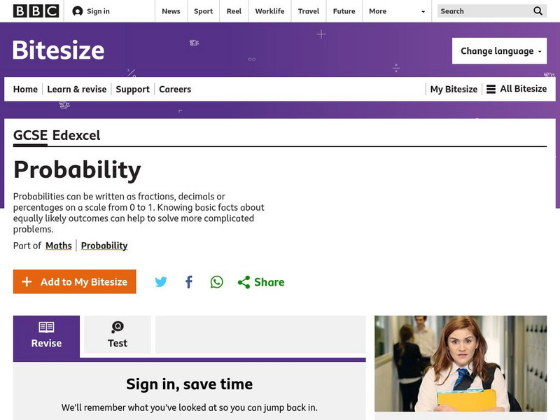 Bbc Bitesize: Gcse Edexcel: Probability Unit Plan