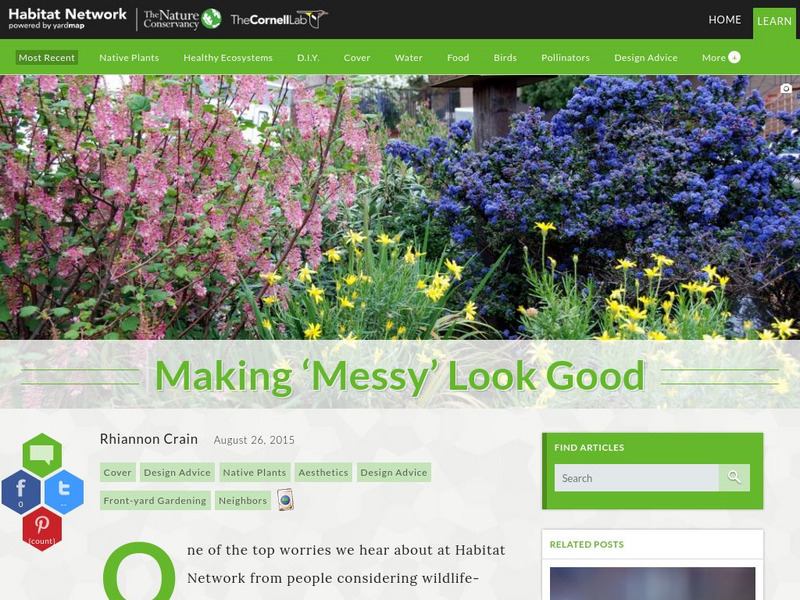 Habitat Network: Making 'Messy' Look Good Article Habitat Network: Making 'Messy' Look Good Article