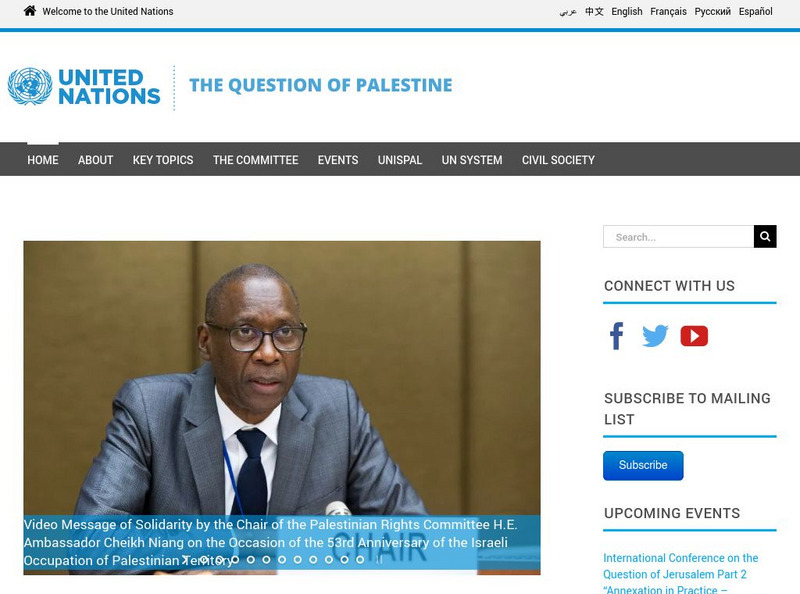 Un: Question of Palestine Website Un: Question of Palestine Website