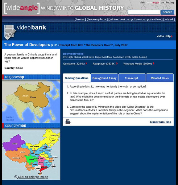 Wnet: Thirteen: Wide Angle: Video Bank: The Power of Developers Instructional Video