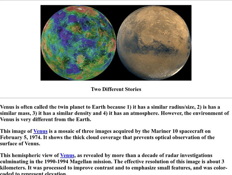University of Oregon: Atmosphere of Venus Handout University of Oregon: Atmosphere of Venus Handout