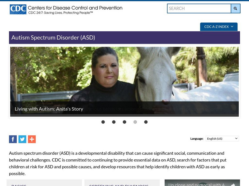 Centers for Disease Control: Autism Information Center Handout