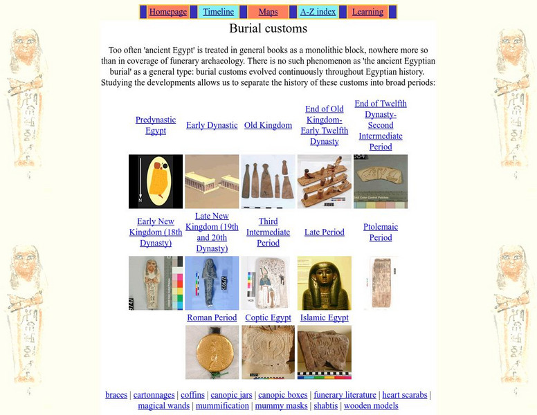 University College London: Digital Egypt: Burial Customs Website University College London: Digital Egypt: Burial Customs Website