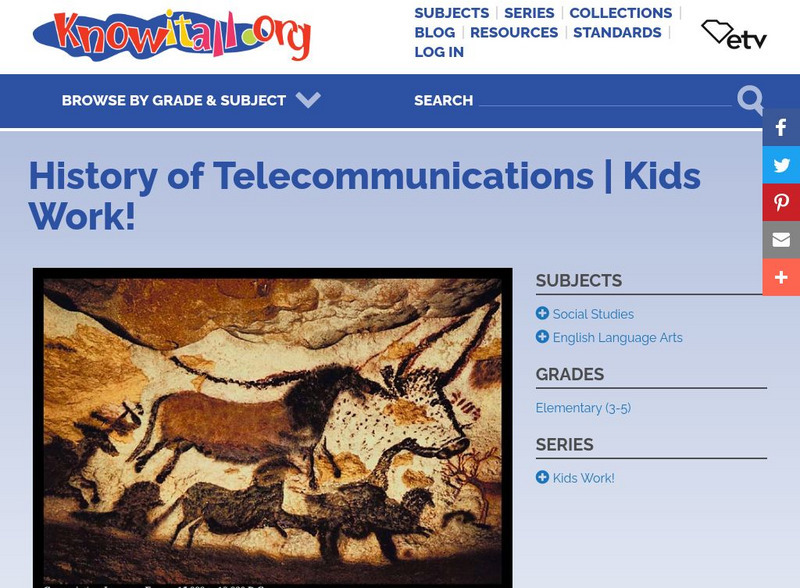 Kids Work!: History of Telecommunications Website Kids Work!: History of Telecommunications Website