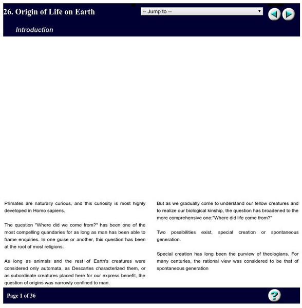 University of Oxford: Origin of Life on Earth Unit Plan University of Oxford: Origin of Life on Earth Unit Plan