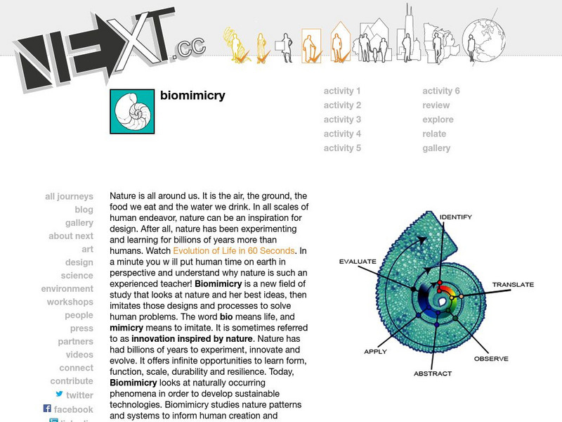 Next: Biomimicry Unit Plan Next: Biomimicry Unit Plan