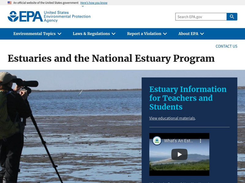 Epa: Estuaries and Coastal Watersheds Website