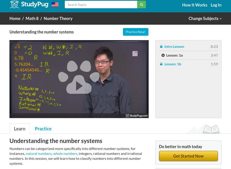 Study Pug: Understanding the Number Systems Instructional Video Study Pug: Understanding the Number Systems Instructional Video