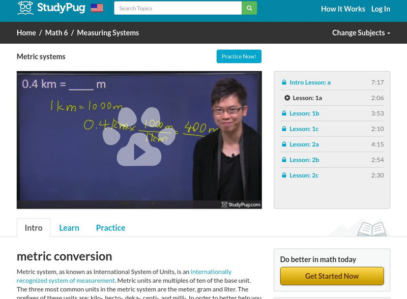 Study Pug: Metric Systems Instructional Video Study Pug: Metric Systems Instructional Video