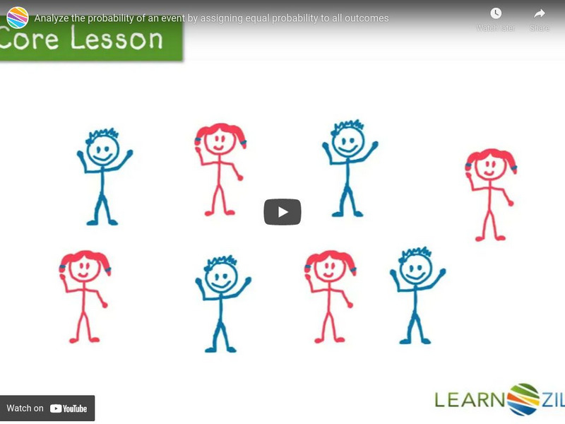 Learn Zillion:analyze the Probability of an Event by Assigning Equal Probability Instructional Video Learn Zillion:analyze the Probability of an Event by Assigning Equal Probability Instructional Video