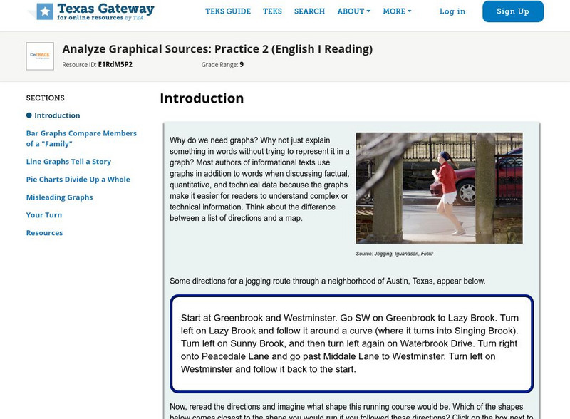 Texas Gateway: Analyze Graphical Sources: Practice 2 (English I Reading) Activity Texas Gateway: Analyze Graphical Sources: Practice 2 (English I Reading) Activity