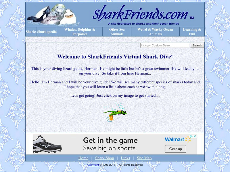 Shark Friends: Virtual Shark Dive Activity Shark Friends: Virtual Shark Dive Activity