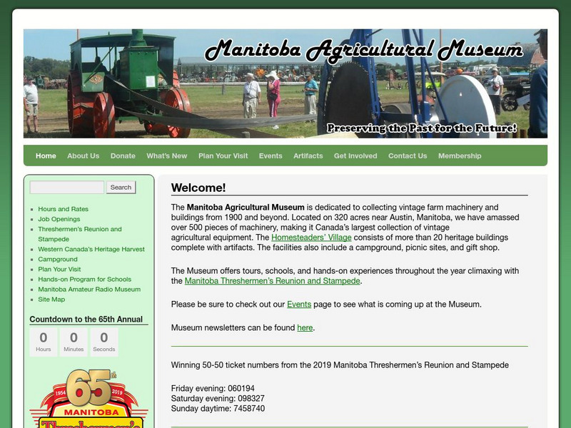 Manitoba Agricultural Museum Website Manitoba Agricultural Museum Website