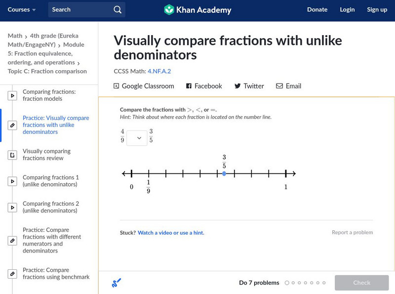 Khan Academy: Visually Compare Fractions 2 Unit Plan Khan Academy: Visually Compare Fractions 2 Unit Plan