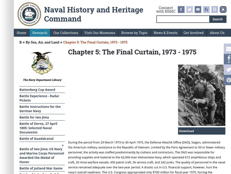 Naval History and Heritage Command: By Sea, Land and Air: Final Curtain, 1973 75 eBook Naval History and Heritage Command: By Sea, Land and Air: Final Curtain, 1973 75 eBook