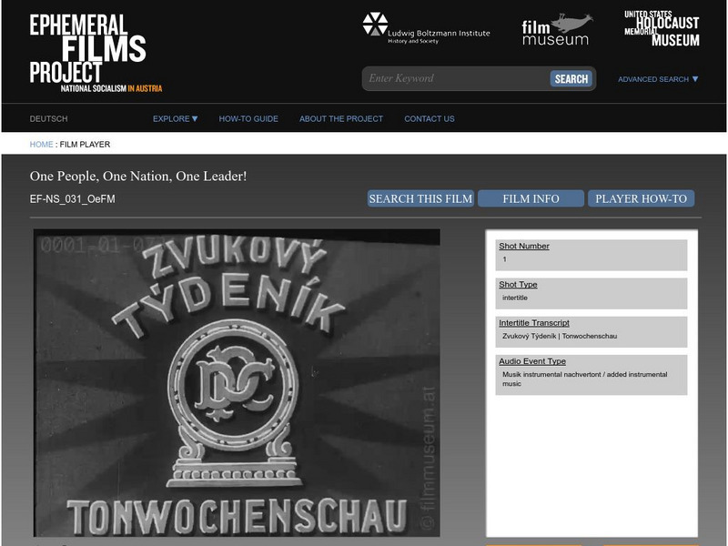 National Socialism in Austria: One People, One Nation, One Leader! Instructional Video