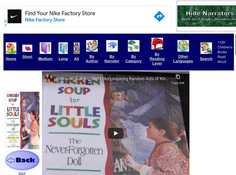 Just Books Read Aloud: The Never Forgotten Doll eBook Just Books Read Aloud: The Never Forgotten Doll eBook