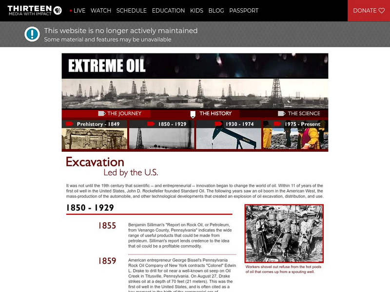 Wnet: Thirteen: Extreme Oil: The History Handout Wnet: Thirteen: Extreme Oil: The History Handout