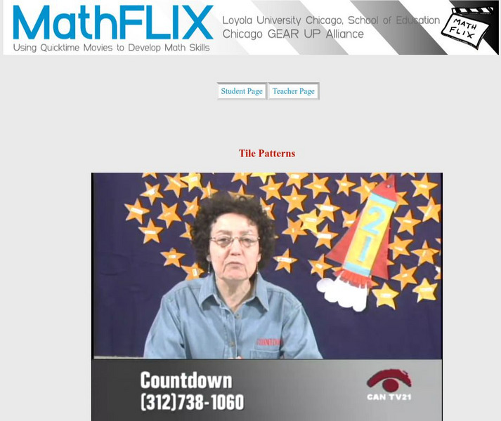 Math Flix: Algebra Tile Pattern Extended Response Instructional Video