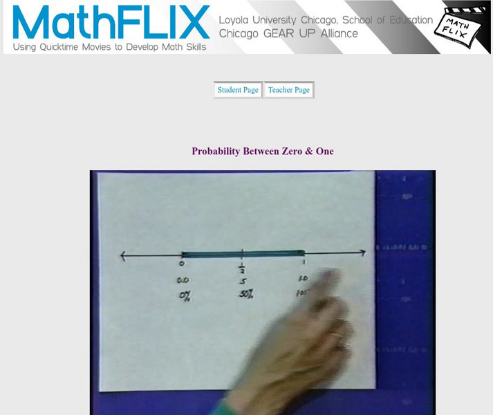 Math Flix: Probability: Between Zero and One Instructional Video Math Flix: Probability: Between Zero and One Instructional Video